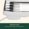 Cuisinart Power Advantage 5-Speed Hand Mixer, 220W-Motor Hand Blender Electric Mixer with 5 Speed Settings, Extra-Long Dishwasher-Safe Beaters, 60-Inch Swivel Cord, HM-50, White view 4