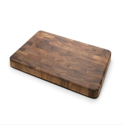 Ironwood Gourmet Large End Grain Prep Station Acacia Wood Cutting Board, 14 x 20-Inch, Brown