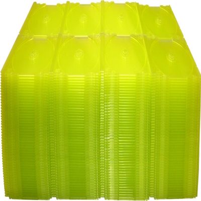 (400) Translucent Yellow Green Colored Replacement CD Trays/Inserts for CD Jewel Boxes! #CDIS80TL