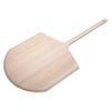 Winco 20" x 20" x 42" Wooden Pizza Peel With 42" Handle view 1