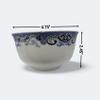 10 Pcs Fine Bone China Blue and White Chinese Soup Bowls Ceramic Porcelain Bowl, with Free 10 Porcelain Spoons Rice Bowl view 2