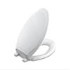 Kohler 4734-0 Rutledge Elongated, Grip-Tight Bumpers, Quiet-Close Release Hinges, Quick-Attach Hardware, No Slam Toilet Seat, White view 1