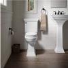 Kohler 4734-0 Rutledge Elongated, Grip-Tight Bumpers, Quiet-Close Release Hinges, Quick-Attach Hardware, No Slam Toilet Seat, White view 3