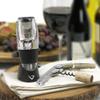 Vinturi Wine Aerator Pourer and Decanter for Red Wines Patented Design Perfectly Aerates Wines By The Glass or Bottle With Distinctive Sound, Includes No-Drip Base & Sediment Screen, Black view 2
