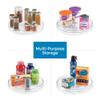 iDesign Recycled Plastic Lazy Susan Turntable Organizer, The Linus Collection  11 x 1.75, Clear view 4