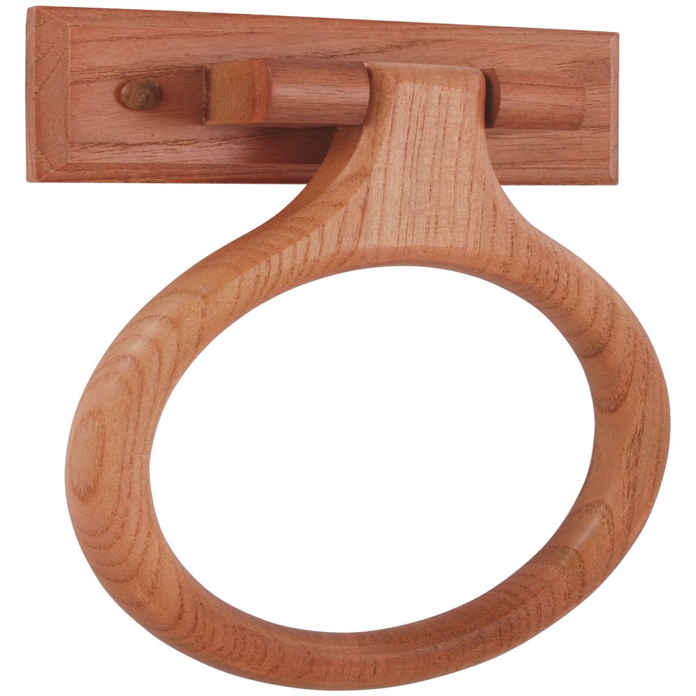 LDR Industries 165 9840 Rustic Oak Towel Ring, No Size