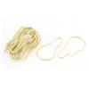 uxcell Gold Tone Calabash Shape Metal Bathroom Shower Curtain Ring Hooks 20pcs view 1