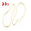 uxcell Gold Tone Calabash Shape Metal Bathroom Shower Curtain Ring Hooks 20pcs view 2