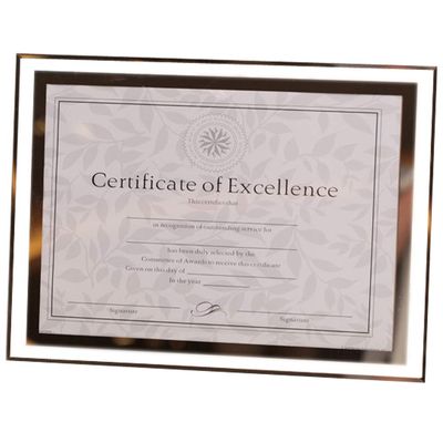 GracesDawn Crystal glass Photo/Diploma/Document Frame Frame picture size 8 1/2" x 11'' 217mm*279mm