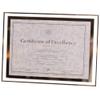 GracesDawn Crystal glass Photo/Diploma/Document Frame Frame picture size 8 1/2" x 11'' 217mm*279mm view 1