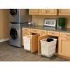 Rev-A-Shelf HRV-1520 S CR Pullout Chrome Wire Hamper with Liner view 2