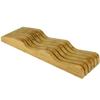 Organic Bamboo Knife Block Organizer, Heim Concept In- Drawer Premium Bamboo Wood Knife Storage Block - Holds Up To 16 Knives view 1