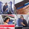 SkyRest Inflatable Head Neck Rest Travel Pillow - Portable Patented Design Napping Pillows for Airplanes Buses Cars Office Trains Outdoor Camping - Gift for Men Women view 3