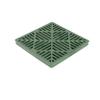 NDS 1212 Square Catch Basin Drain Grate, Diamond Design, Fits 12-Inch Catch Basin Drain, Risers and Low Profile Adapter, 12-Inch, Plastic, Green view 1