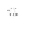 Grohe G07659000 Wall Bar Hand Shower Holder Starlight Chrome view 2