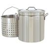 Bayou Classic 1136 36-qt Stainless Stockpot w/Vented Lid and Stainless Perforated Basket Features Stainless Welded Handles Perfect For Steaming Boiling or Frying view 1