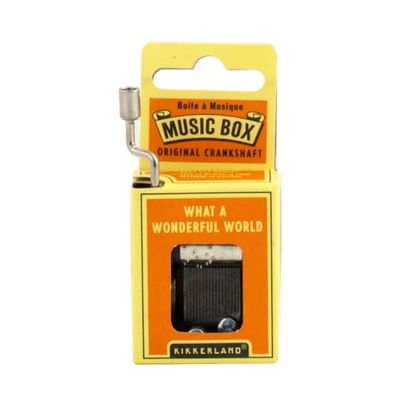 Kikkerland What A Wonderful World Crank Music Box