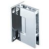 CRL Geneva 037 Series Polished Chrome Wall Mount Full Back Plate Standard Hinge view 1