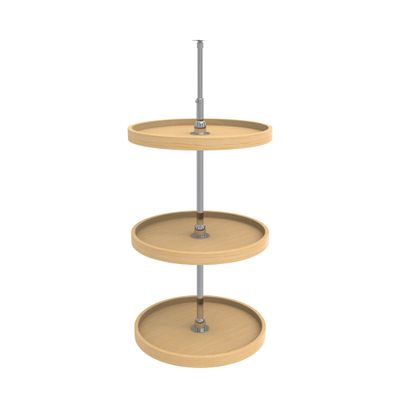 Rev-A-Shelf - 4WLS073-20-536 - 20 in. Wood 3-Shelf Full Circle Lazy Susan Set