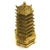 The Petite Brass Pagoda - 5" Feng Shui enhancer for protection and wealth luck view 2