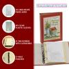 Meadowsweet Kitchens Treasured Family Journal Recipe Binder - Cookbook Organizer, Blank Notebook w/ 50 Lined Recipe Pages, 40 Clear Plastic Sleeves & 10 Dividers, 9 x 6 1/2 x 1 7/8 Inch, Red & Yellow view 2