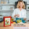 Meadowsweet Kitchens Treasured Family Journal Recipe Binder - Cookbook Organizer, Blank Notebook w/ 50 Lined Recipe Pages, 40 Clear Plastic Sleeves & 10 Dividers, 9 x 6 1/2 x 1 7/8 Inch, Red & Yellow view 4