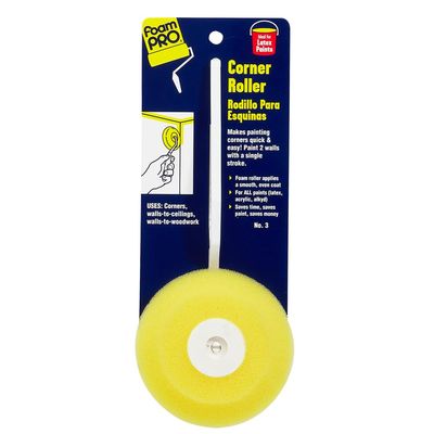 FOAM PRO 00102 FoamPRO Corner Roller, Smooth Surface, 4 In.