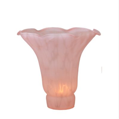 Meyda Lighting 10206 4.5"W X 6"H Pink Pond Lily Shade