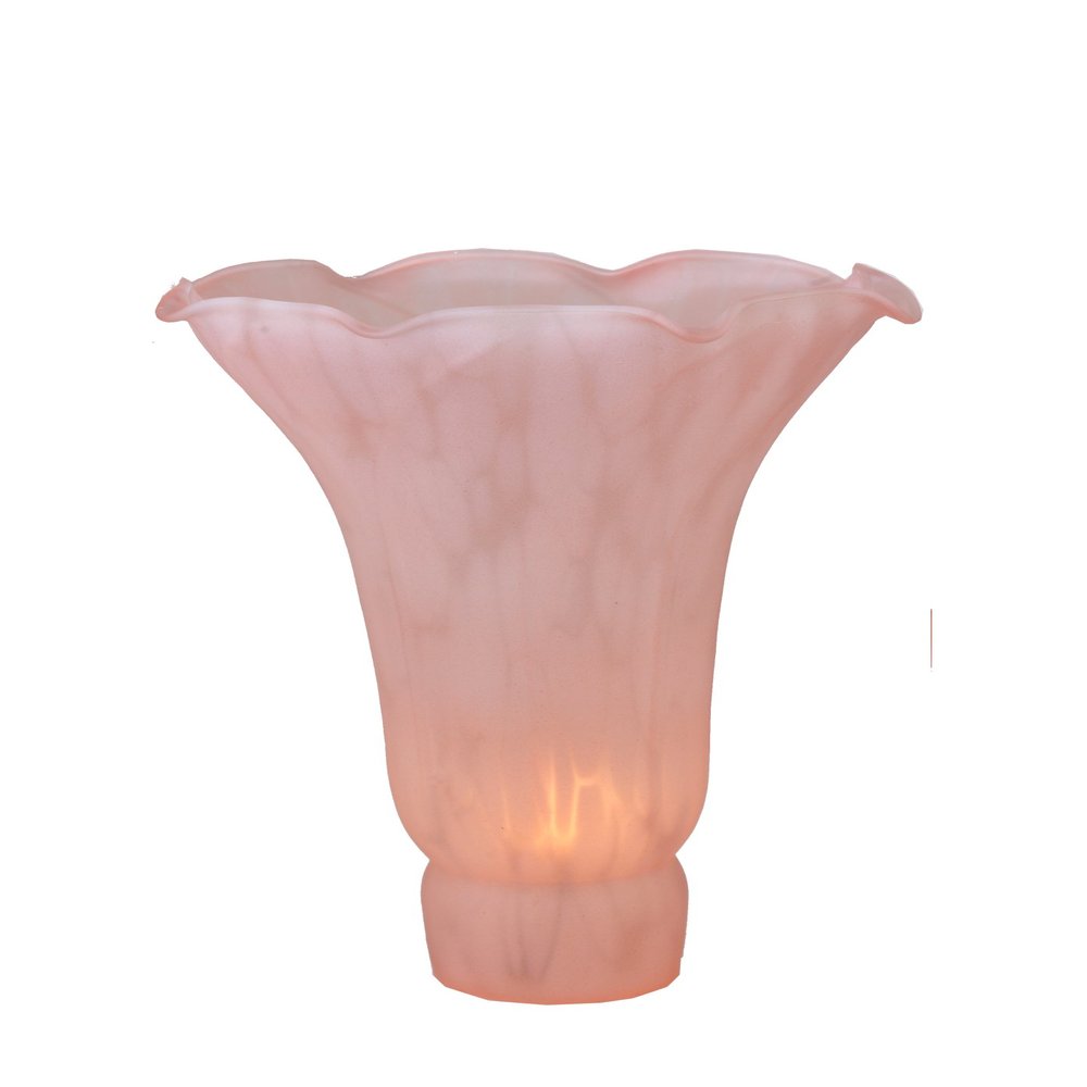 Meyda Lighting 10206 4.5"W X 6"H Pink Pond Lily Shade