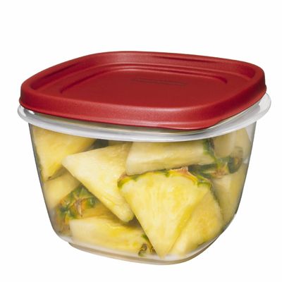 Rubbermaid Easy Find Lid 7-Cup Food Storage Container, Red