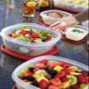 Rubbermaid Easy Find Lid 7-Cup Food Storage Container, Red view 3