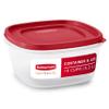 Rubbermaid Easy Find Lids Food Storage Container, 14 Cup, Racer Red view 1
