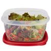 Rubbermaid Easy Find Lids Food Storage Container, 14 Cup, Racer Red view 4
