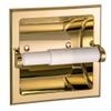 Millbridge Recessed Toilet Paper Holder in Polished Brass view 1