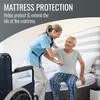 DMI Waterproof Mattress Protector, Mattress Pad, Waterproof Mattress Cover, Bed Pad and Bed Coverr, Encased Zippered Fit, King, White view 3