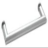CRL Polished Chrome "MT" Series 18" Round Tubing Mitered Corner Single-Sided Towel Bar view 1