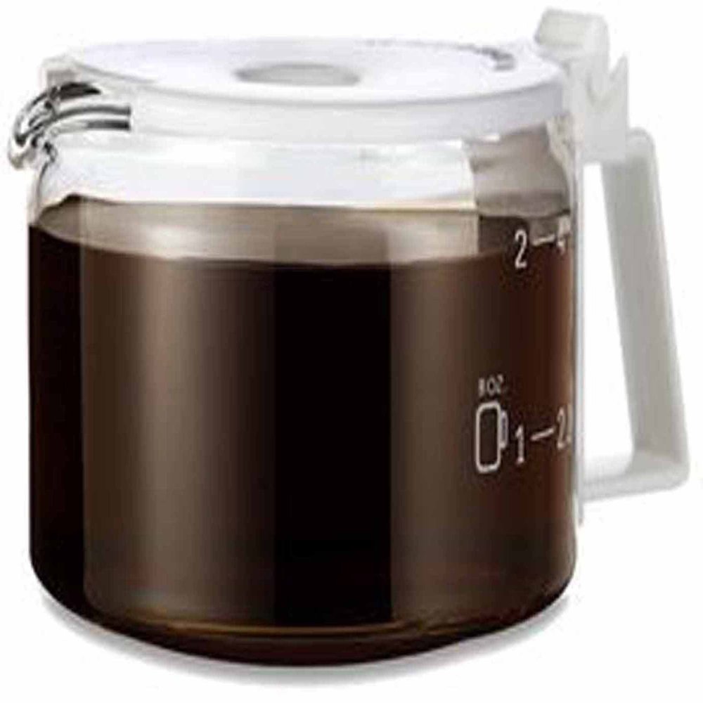 Medelco 4 Cup Glass Universal Replacement Carafe - White