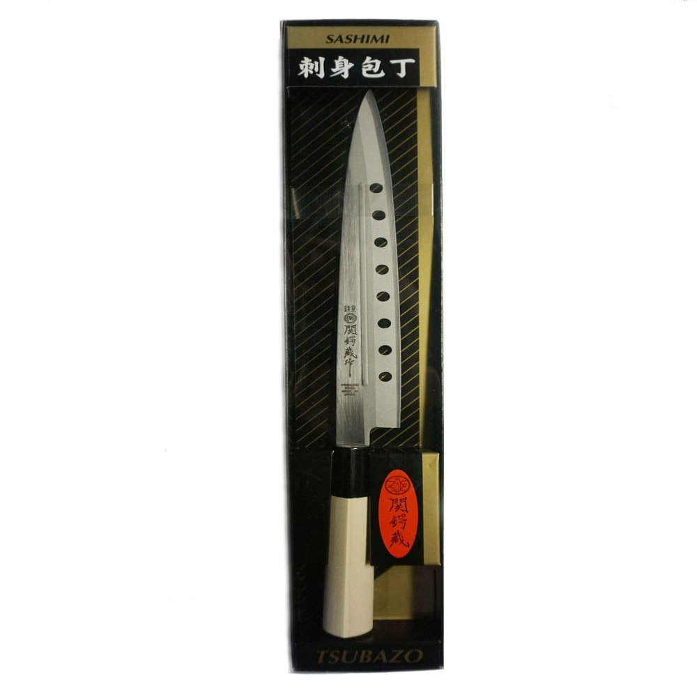 JapanBargain 1551, Non-Stick Yanagiba Sashimi Knife Japanese High Carbon Stainless Steel Sushi Chef Knife Made in Japan, 200mm