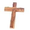 Holy Land Market Olive wood Cross from Bethlehem with a Certificate and Lord prayer card (6 Inches) view 1