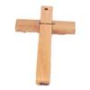 Holy Land Market Olive wood Cross from Bethlehem with a Certificate and Lord prayer card (6 Inches) view 2
