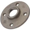 1-1/2 BLK MALLBLE FLOOR FLANGE view 1
