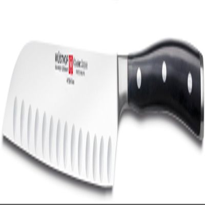 Wusthof WU4176 Classic Ikon 7-Inch Santoku, Hollow Edge, Black, One Size