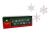Kurt Adler 2" Glass Iridescent Snowflake Ornaments, 12-Piece Set for Christmas view 1