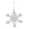 Kurt Adler 2" Glass Iridescent Snowflake Ornaments, 12-Piece Set for Christmas view 4