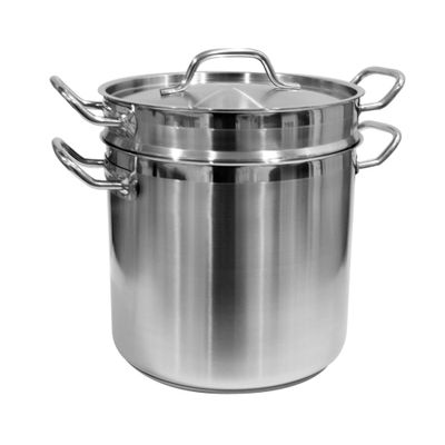 Update International (SDB-12) 12 Qt Induction Ready Double Boiler with Cover, Stainless Steel