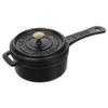 staub Sauce Pan 40509-537 Small Sauce Pan, Black, 3.9 inches (10 cm), Small One-Handed, Cast Iron Pot, Japanese Authentic Sale view 1