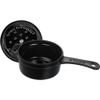 staub Sauce Pan 40509-537 Small Sauce Pan, Black, 3.9 inches (10 cm), Small One-Handed, Cast Iron Pot, Japanese Authentic Sale view 3