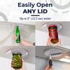 EZ Off Jar Opener for Seniors - Under Cabinet Jar Openers for Weak Hands, Easy Grip, Arthritis jar opener, One Handed Gadgets & Bottle Opener - Essential Kitchen Gadgets for Home Assistance - White view 2