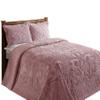 Better Trends Chenille Bedspreads Full/Double Size, Pink 100% Cotton Chenille Medallion Design Tufted Bedding Coverlet Soft Lightweight, 96"x110" 1 Pieces Ashton Collection view 2