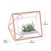 Umbra Prisma Picture Frame, 4x6 Metal Photo Display for Desk or Wall, 4" x 6", Copper view 2